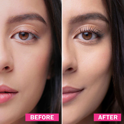 Before and after close-up of woman&